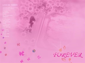 粉色鲜花底纹psd素材